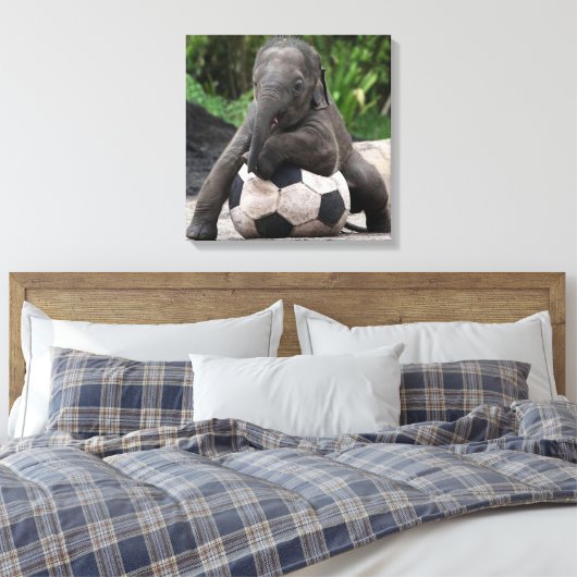 Toile enrobée de soccer d'éléphant (Insitu(Chambre))
