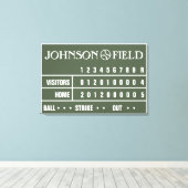 Toile enrobée de tableau de baseball de 36 po x 24 (Insitu (Plancher de Bois))