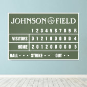 Toile enrobée de tableau de baseball de 60 po x 40 (Insitu (Plancher de Bois))