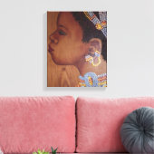 Toile enrobée d'une mariée africaine (Insitu(Salon))