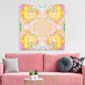 Toile enrobée en cristal jaune (Insitu(Salon))