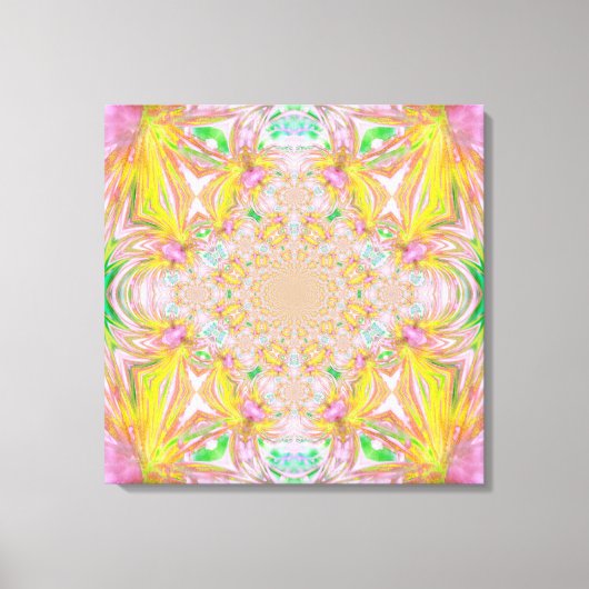 Toile enrobée en cristal jaune (Recto)