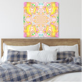 Toile enrobée en cristal jaune (Insitu(Chambre))