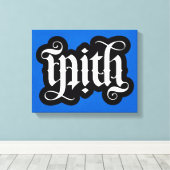 Toile enrobée FlipScript Ambigramme (Insitu (Plancher de Bois))