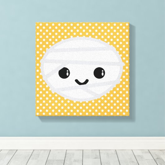 Toile enrobée Kawaii Mummy (Insitu (Plancher de Bois))