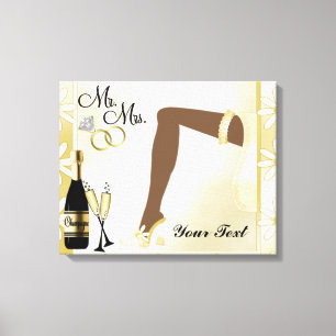 Toile enrobée mariage/Anniversaire