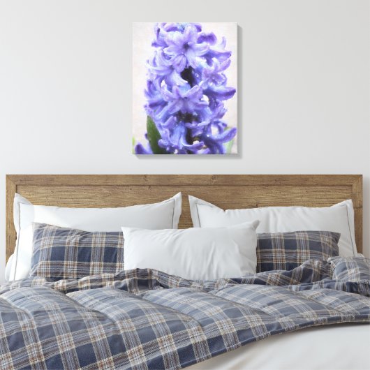 Toile enrobée Rainy Purple Hyacinth (Insitu(Chambre))