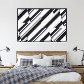 Toile enroulée avec design abstrait moderne (Insitu(Chambre))