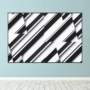 Toile enroulée avec design abstrait moderne