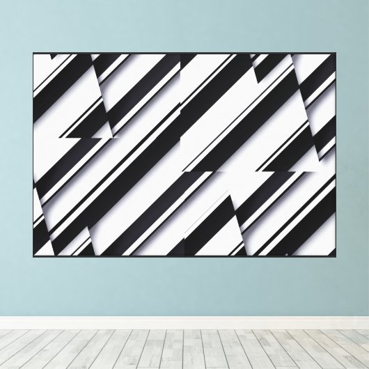 Toile enroulée avec design abstrait moderne (Insitu (Plancher de Bois))