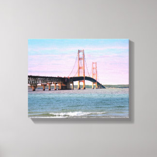 Toile enroulée du pont Mackinac