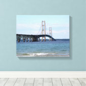 Toile enroulée du pont Mackinac (Insitu (Plancher de Bois))