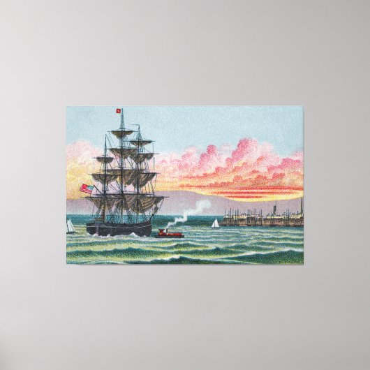 Toile enroulée grande de Martha's Vineyard (Recto)