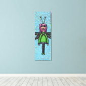 Toile enroulée, peinture de fille libellule mignon (Insitu (Plancher de Bois))