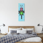Toile enroulée, peinture de fille libellule mignon (Insitu(Chambre))