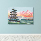 Toile enroulée petite de Martha's Vineyard (Insitu (Plancher de Bois))