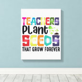 Toile Enseignants Graines Plantes Qui Croissent Pour Tou (Insitu (Plancher de Bois))