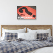 Toile Enseigne de café avec grains de café (Insitu(Chambre))