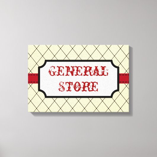 Toile Enseigne de magasin général Art (Recto)