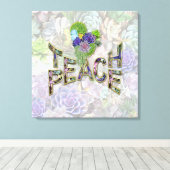 Toile Enseigner la paix sur Terre (Insitu (Plancher de Bois))
