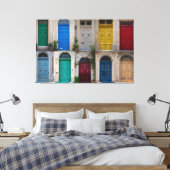 Toile Ensemble de portes colorées à Malte (Insitu(Chambre))