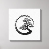 Enso Zen Circle et Bonsai Tree