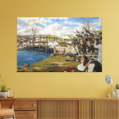 Toile Entendu "Tour du monde" par Domenick D'Andrea (Insitu(Salon))