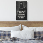 Toile Entraînez-vous comme un Guerrier : Transpirez Plus (Insitu(Chambre))
