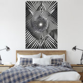 Toile Entre les lignes et les dimensions (Insitu(Chambre))