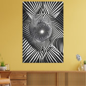 Toile Entre les lignes et les dimensions (Insitu(Salon))