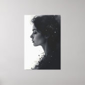 Toile Entre silence et étoiles (Recto)