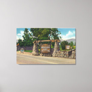 Toile Entrée à la route de Whiteface Mt.