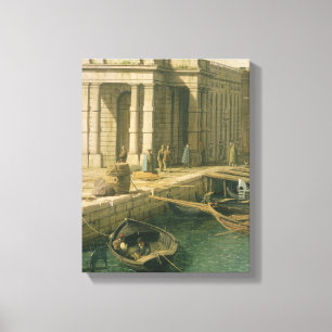 Toile Entrée au canal grand : Regardant occidental,