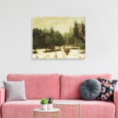 Toile Entrée de la forêt en hiver (Insitu(Salon))