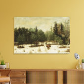 Toile Entrée de la forêt en hiver (Insitu(Salon))