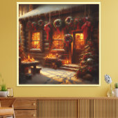 Toile Entrée de Noël festive (Insitu(Salon))