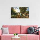Toile Entrée des animaux dans l'arche de Noé (Brueghel) (Insitu(Salon))