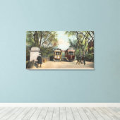 Toile Entrée du jardin public du métro (Insitu (Plancher de Bois))