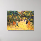 Toile Entrée du Parc Public par Vincent van Gogh (Recto)