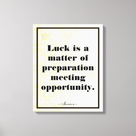 Toile Entreprise Motivation Seneca Typographie (Recto)