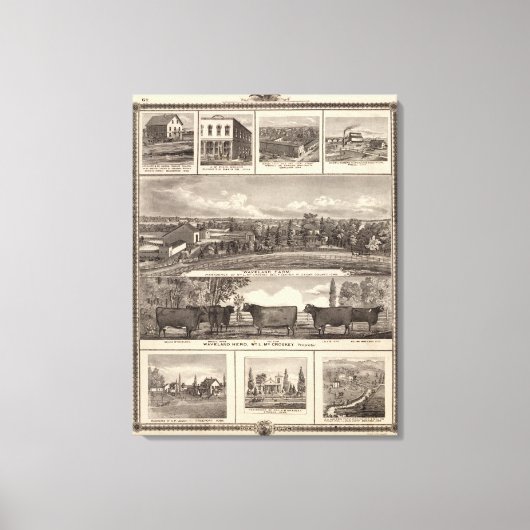 Toile Entreprises, Résidences, Comté de Cedar (Recto)