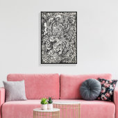 Toile Entrez, Microdot Man Canvas Print (Insitu(Salon))