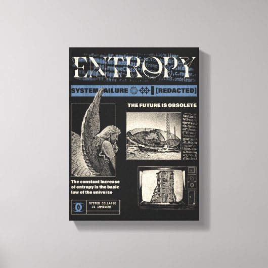 Toile Entropie - Conception Brutaliste (Recto)