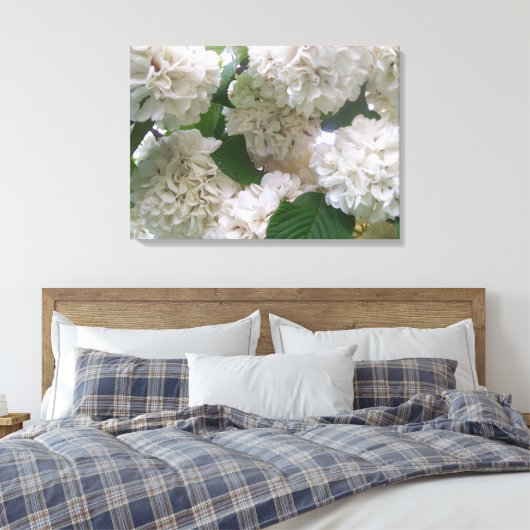 Toile - Enveloppé - Hydrangeas blanches l (Insitu(Chambre))