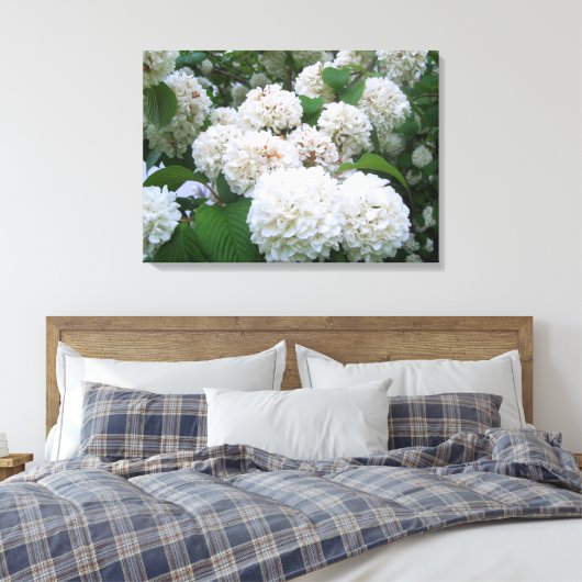Toile - Enveloppé - Hydrangeas blanches toutes (Insitu(Chambre))
