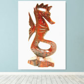 toile enveloppée à cheval en bois sculpté (Insitu (Plancher de Bois))