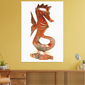 toile enveloppée à cheval en bois sculpté (Insitu(Salon))