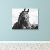 toile enveloppée à la tête de cheval (Insitu (Plancher de Bois))