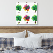 Toile Enveloppée Arbres Abstraits (Insitu(Chambre))