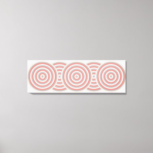 Toile enveloppée avec Cercles Concentrés Conceptio (Recto)